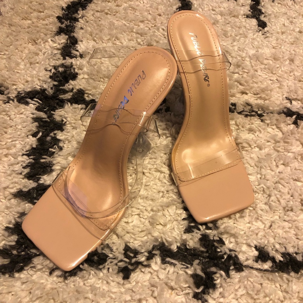 Public Desire Yasmyn Square Toe Heels ✨